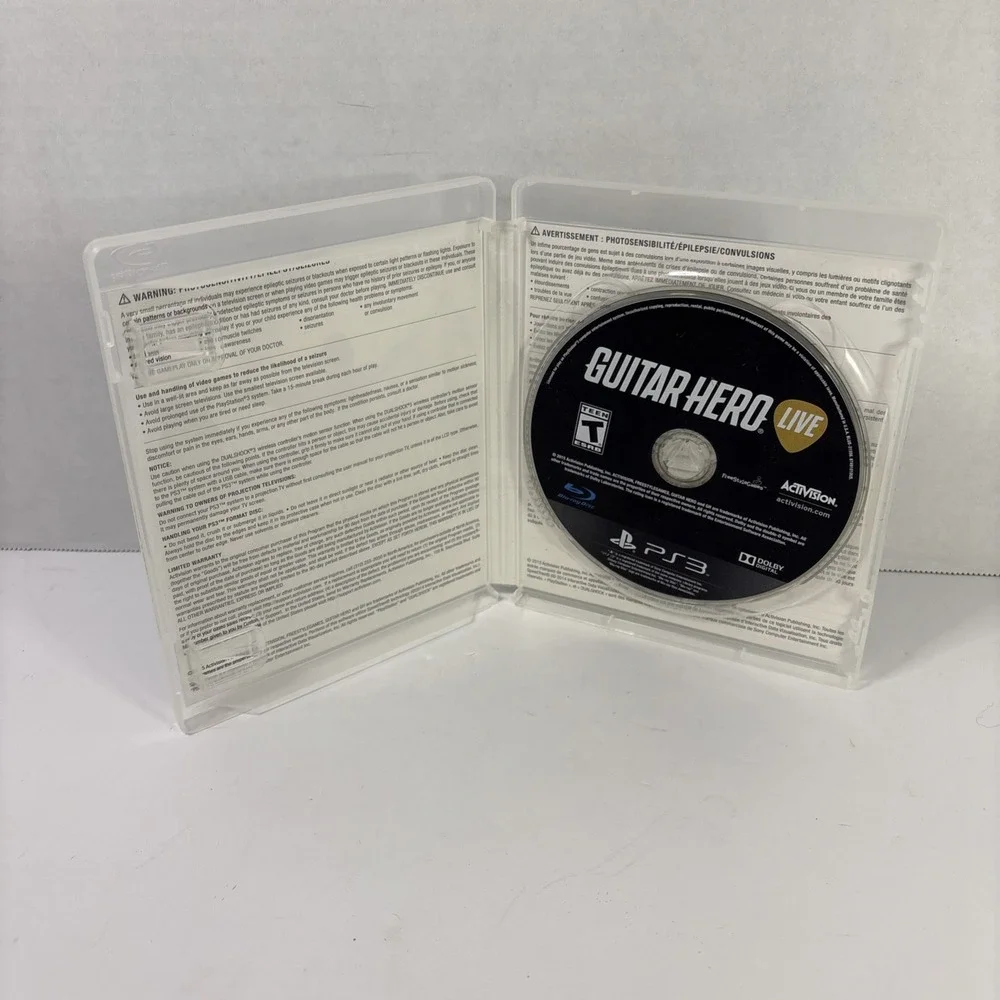 Guitar Hero Live Sony PlayStation 3 PS3 Game Activision 2015 Rock Music Rhythm